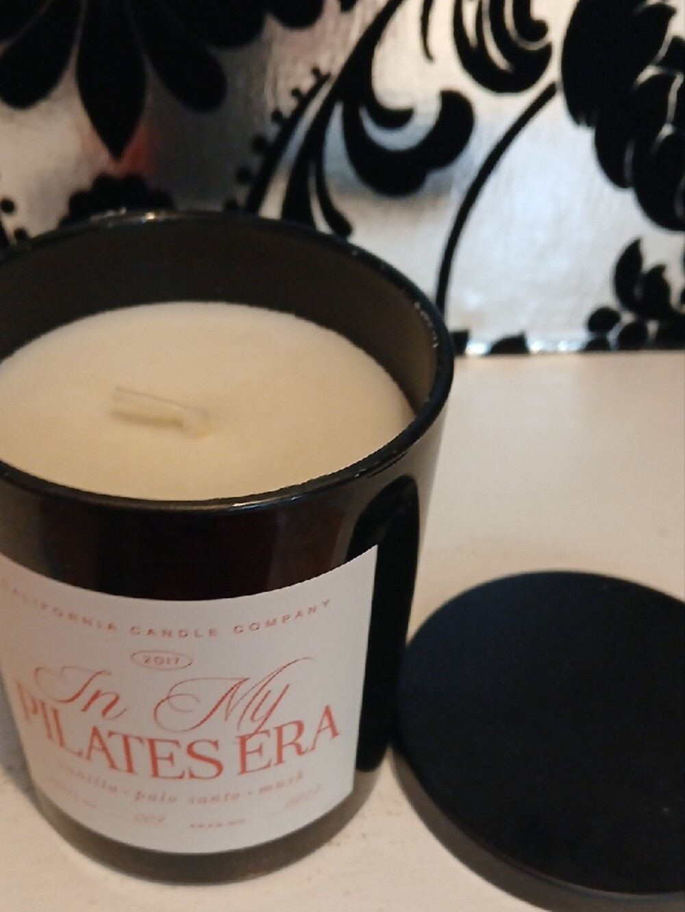 'In My Pilates Era'  Candle - Vanilla Palo Santo Musk - Picture 2 of 2